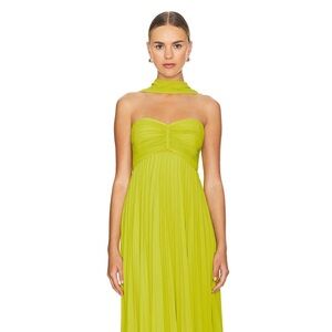 Delfi Collective Dapheni Dress in Chartreuse